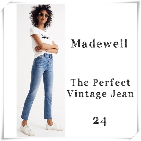MADEWELL The Perfect Vintage Jeans Comfort Stretch Edition Size 24 Style #J8861 - Picture 1 of 11